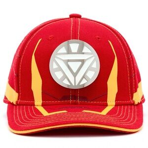 Disney Iron Man Kids Baseball Hat | Glow-in-the-Dark Badge | Adjustable